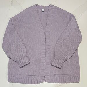 Twik Lavender Open Cardigan Sweater Size Large
